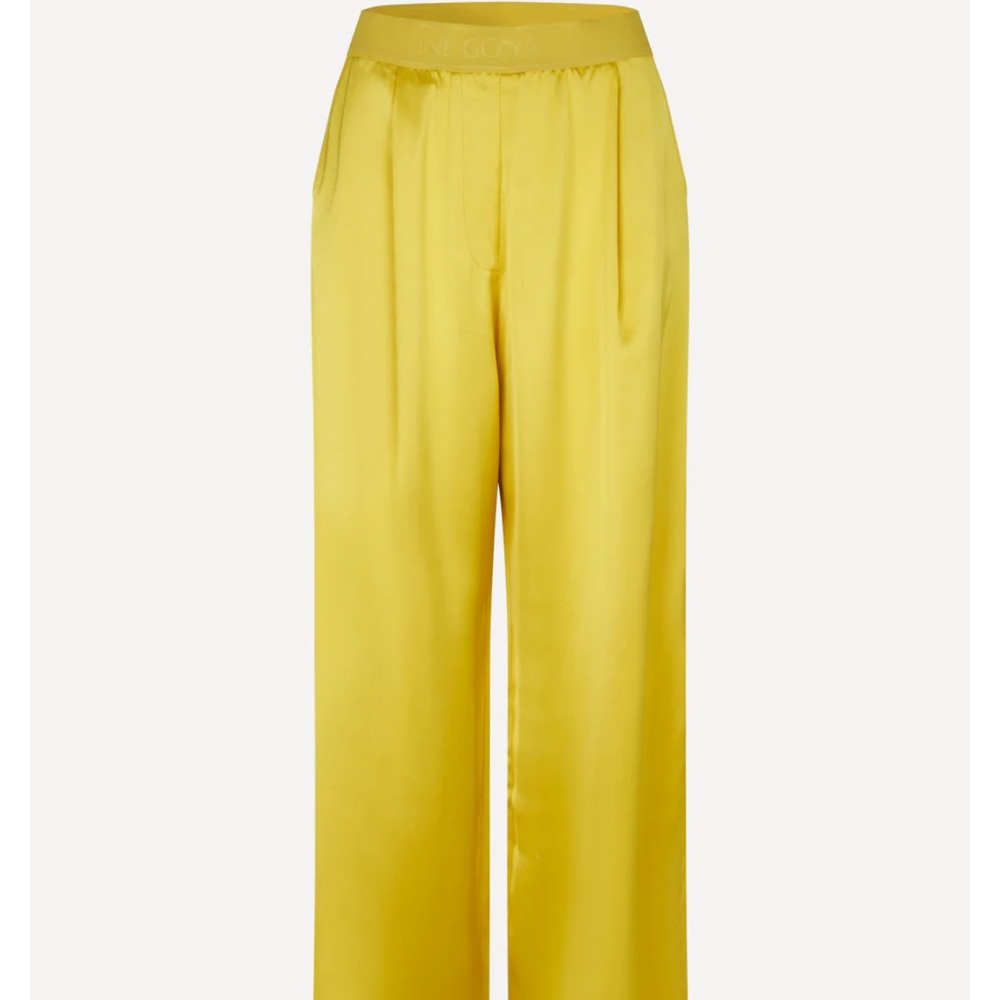 Stine Goya Yellow Silk Pants Size L